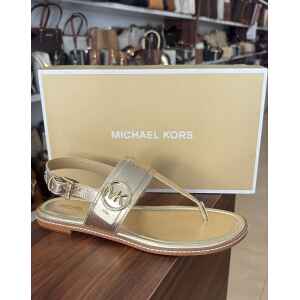 MK CARMEN THONG SANDAL PALE GOLD