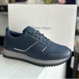 CK LOW TOP LACE UP MIX NAVY/WHITE