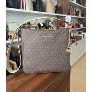 MK JET SET TRAVEL CROSSBODY BROWN