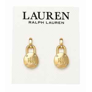 RL EARRINGS GOLD PADLOCK