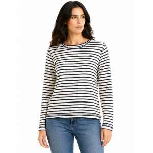 TOMMY JEANS LONG SLEEVE T-SHIRT STRIPED BLACK/WHITE