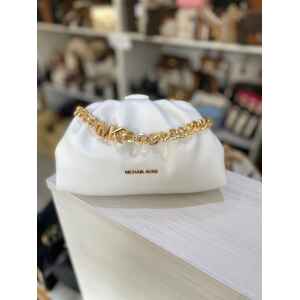 MK NOLA CLUTCH WHITE
