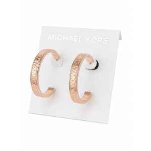 MK ROSE GOLD HOOPS LOGO