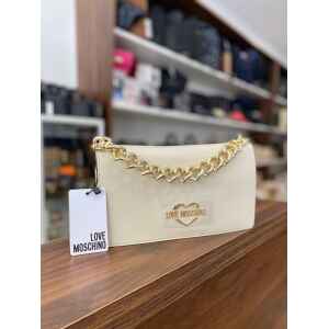 LOVE MOSCHINO CREAM XBODY HEARTS CHAIN