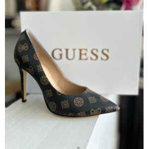 GUESS HEEL DARK BROWN PATTERN