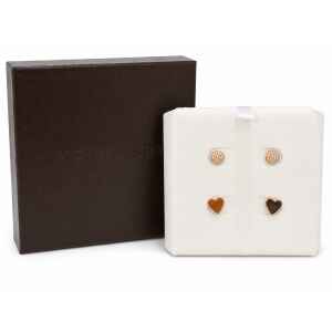 MK BOX 2 PAIR EARRINGS ROSEGOLD
