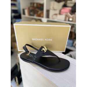 MK REED FLAT THONG BLACK
