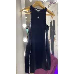 CK  NO SLEEVE BLACK DRESS BRANDED LINES