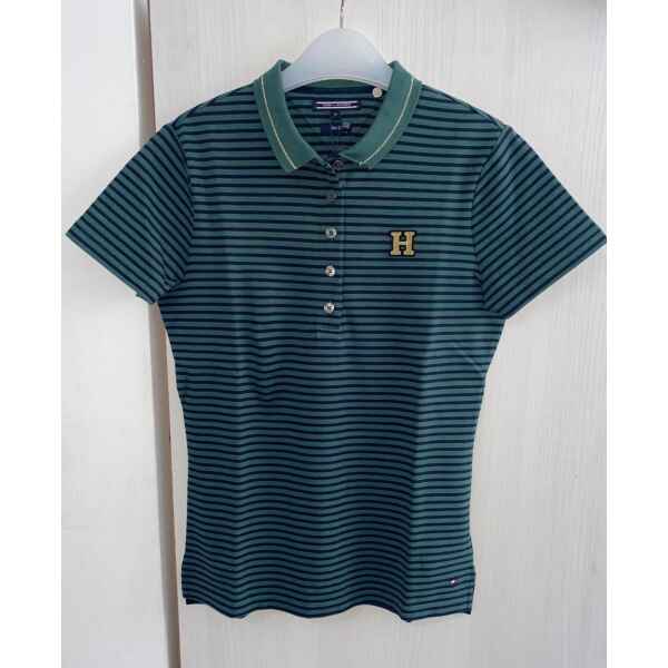 TH POLO TSHIRT STRIP GREEN