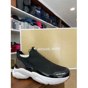 MK KATRINA TRAINER SLIP ON BLACK