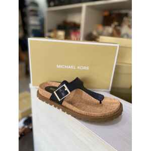 MK EASTON FLAT THONG BLACK
