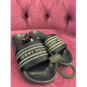 TH SLIDERS NAVY BLUE BRANDED STRAP