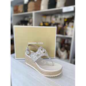 MK AUBREY CUT OUT WEDGE VANILLA