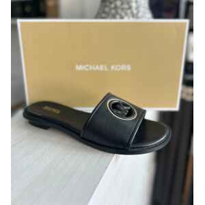 MK DEANNA CUT OUT SLIDE BLACK