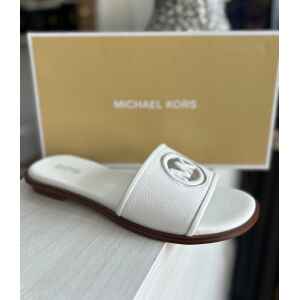 MK DEANNA CUT OUT SLIDE OPTIC WHITE