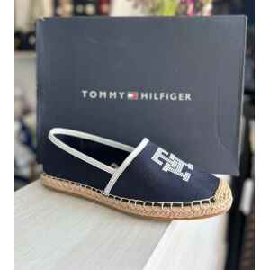TH ESPADRILLE RANA NAVY/WHITE LOGO