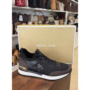 MK JENKINS KNIT TRAINER BLK/BROWN