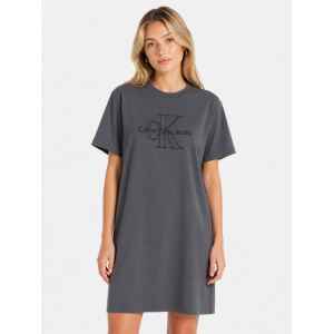 CALVIN KLEIN JEANS T-SHIRT DRESS GREY
