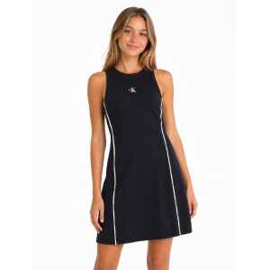 CK STRAPPY DRESS BLACK