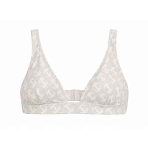 TH BIKINI TOP BEIGE LOGO