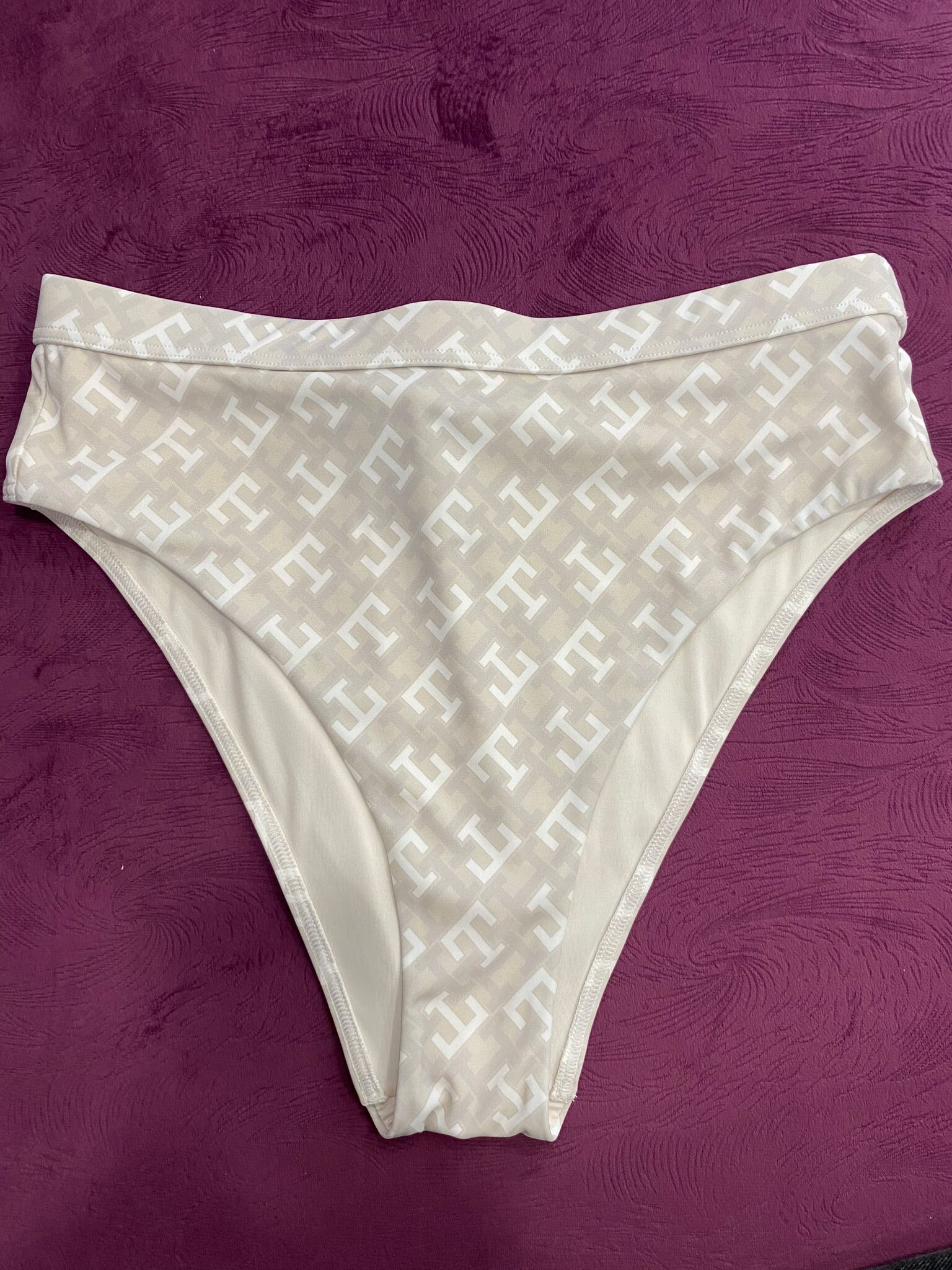 TH BIKINI BOTTOM CREAM PATTERN