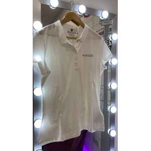 TH SLIM HILFLIGER CRYSTAL POLO WHITE