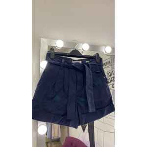 TH MOM BELTED SHORT NAVY BLUE
