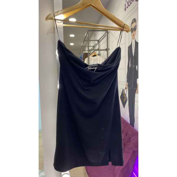 TOMMY JEANS  SIGNATURE BODYCON DRESS BLACK