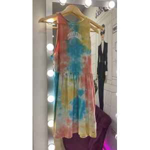 TH MULTI TIE DYE SKATER DRESS