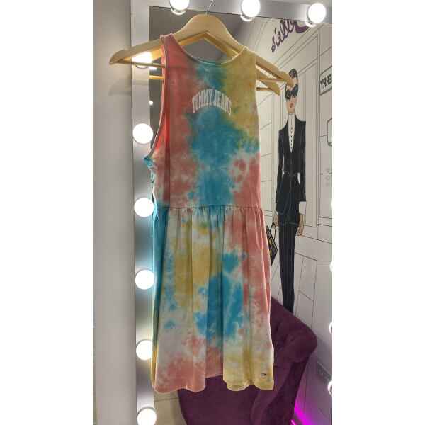 TH MULTI TIE DYE SKATER DRESS