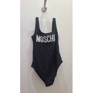 LOVE MOSCHINO BLACK SWIMSUIT 'MOSCHINO' WHITE