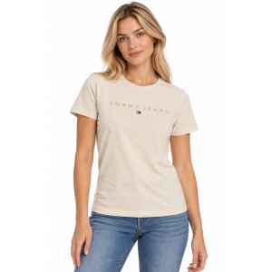 TOMMY JEANS T-SHIRT CREAM