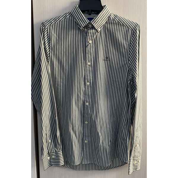 GANT MEN TOP SHIRT STRIPPED GREEN