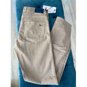 HB TROUSER BEIGE TEXTURE VERTICAL LINES