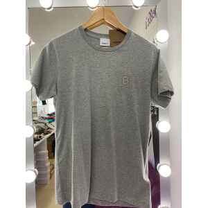 BURBERRY MEN TSHIRT SQUARE "B" GREY