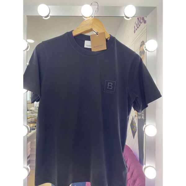 BURBERRY MEN TSHIRT SQUARE "B" BLACK
