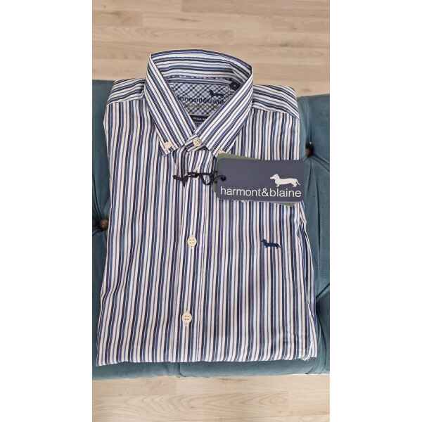 HB MEN SHIRT STRIPES "012055"