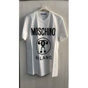 MOSCHINO MILANO LETTERS WHITE TSHIRT