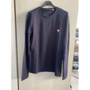 GUESS MEN TOP BLUE THIN LONG SLEEVE