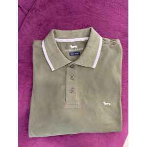 HB GREEN OLIVE POLOSHIRT GREY EDGES