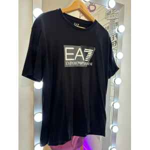 EMPORIO ARMANI TSHIRT BIG LOGO BLACK