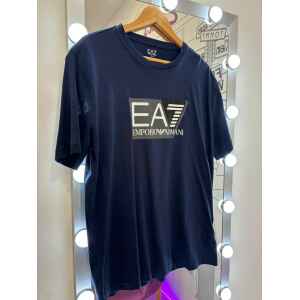 EMPORIO ARMANI TSHIRT BIG LOGO BLUE