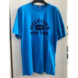 TH TSHIRT BLUE / BLUE LETTERS NEW YORK MARINE BLUE