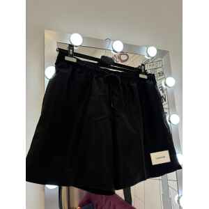 CK SWIMSHORT BLACK WHITE RECTANGLE LOGO