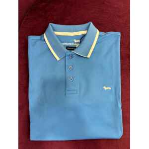 HB POLO SHIRT LIGHT BLUE/WHITE EDGES