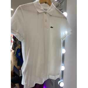 LACOSTE WHITE POLO TSHIRT