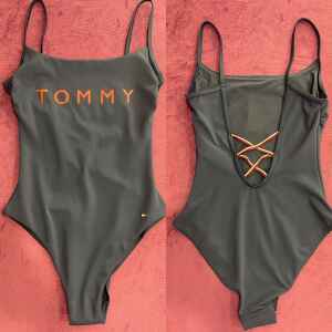 TH SWIMSUIT BLUE NAVY 'TOMMY' RED
