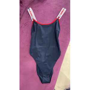 TH SWIMSUIT BLUE BRANDED STRAPS RED/WHITE