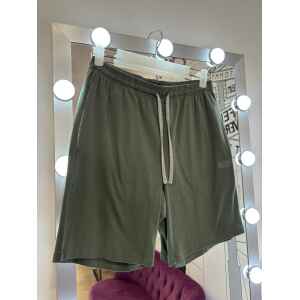 HUGO BOSS LIGHT COTTON GREEN OLIVE SHORT