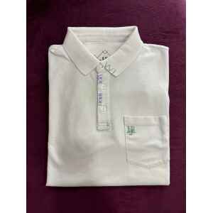 HBJ POLO SHIRT WHITE STITCHES COLORS